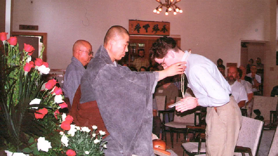 Taking Buddhist precepts in Toronto in 1994